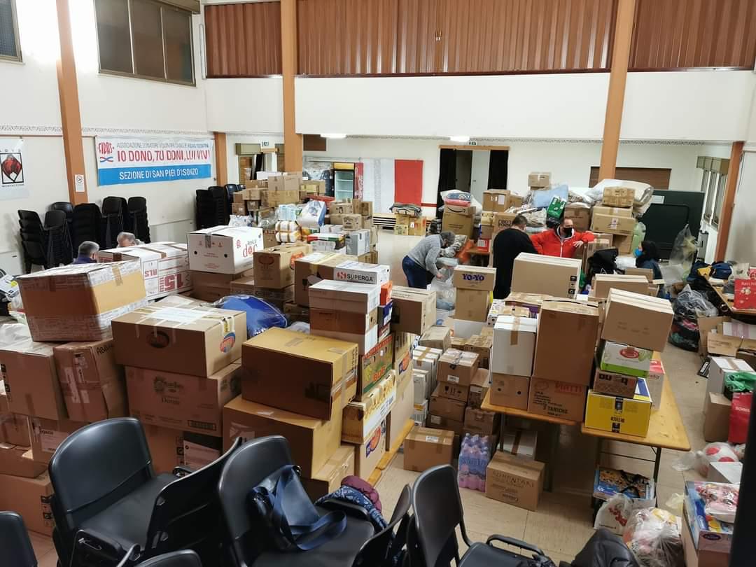 Immagine per Gara di solidarietà per la Croazia, domani in partenza una colonna da Monfalcone 